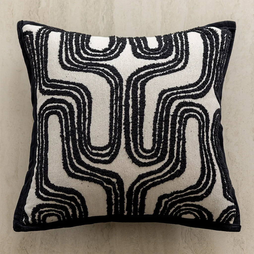 45x45cm Black Throws Pillow Cover Cushion