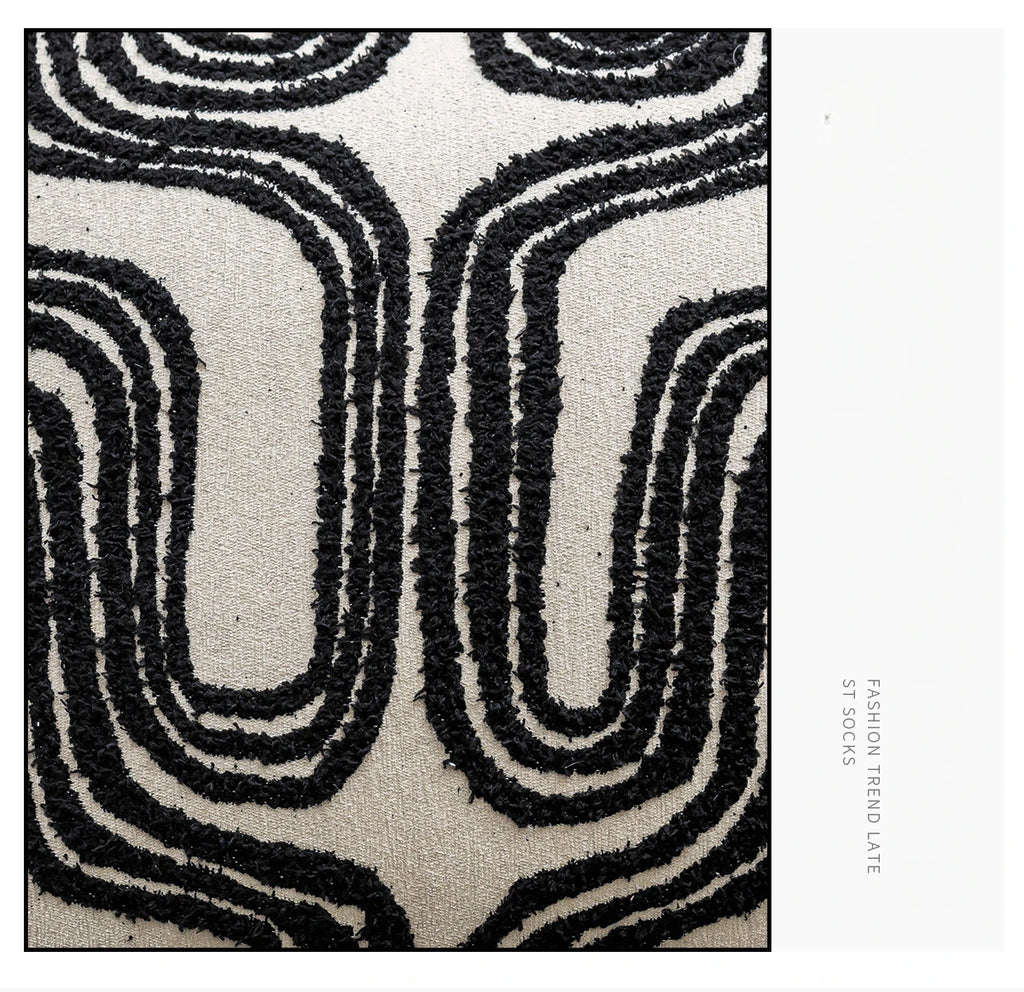 45x45cm Black Throws Pillow Cover Cushion