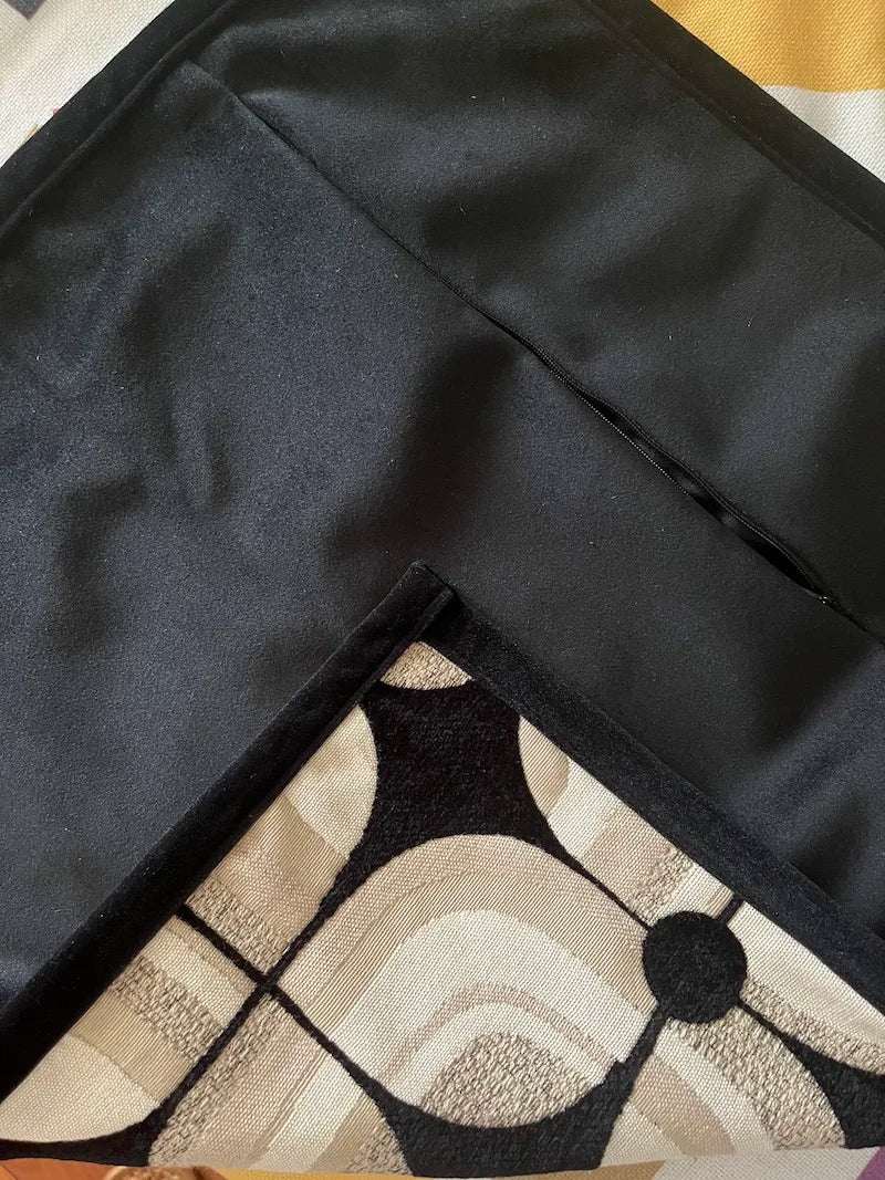 Black Khaki Pillows  Cushion Case Modern