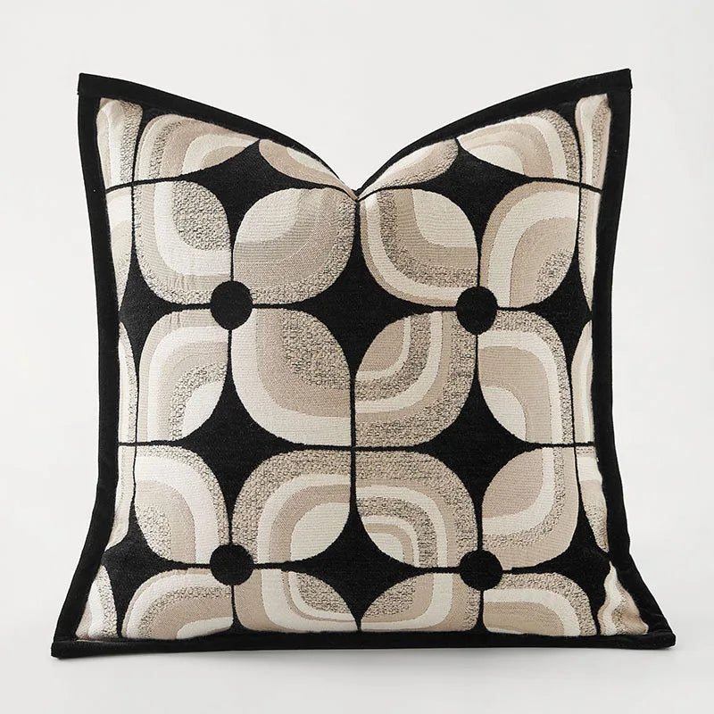 Black Khaki Pillows  Cushion Case Modern